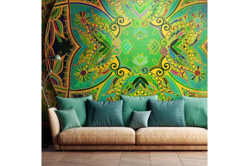 Fototapet Mandala Emerald Fantasy 400x280 - Artgeist sp. z o. o. — Artgeist sp. z o. o.