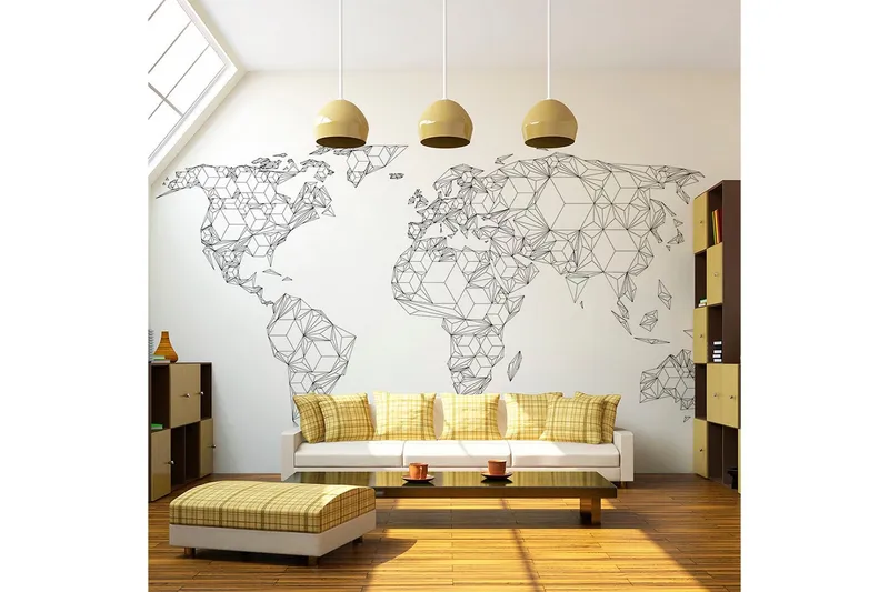 Fototapet Map Of The World White Solids 350x270 - Artgeist sp. z o. o. — Artgeist sp. z o. o.