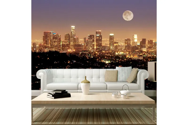 Fototapet Moon Over City Of Angels 400x309 - Artgeist sp. z o. o. — Artgeist sp. z o. o.