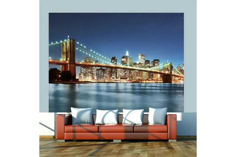 Fototapet Mousserande Brooklyn Bridge 250x193 - Artgeist sp. z o. o. — Artgeist sp. z o. o.