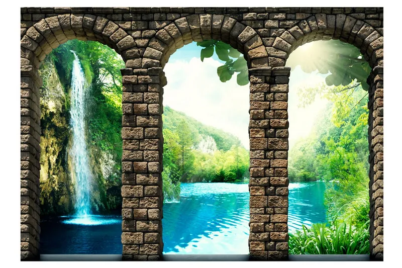 Fototapet Mysterious Waterfall 400x280 - Artgeist sp. z o. o. — Artgeist sp. z o. o.