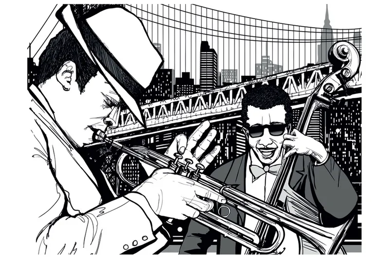 Fototapet New York Music Jazz 350x270 - Artgeist sp. z o. o. — Artgeist sp. z o. o.