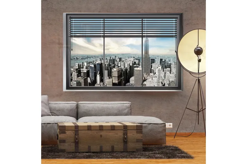 Fototapet New York Window 150x105 - Artgeist sp. z o. o. — Artgeist sp. z o. o.
