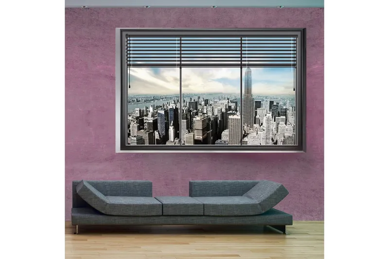 Fototapet New York Window II 200x140 - Artgeist sp. z o. o. — Artgeist sp. z o. o.