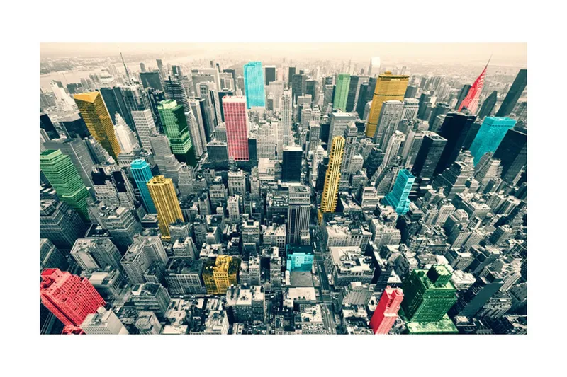 Fototapet New Yorks Färgstarka Reflektioner 450x270 - Artgeist sp. z o. o. — Artgeist sp. z o. o.