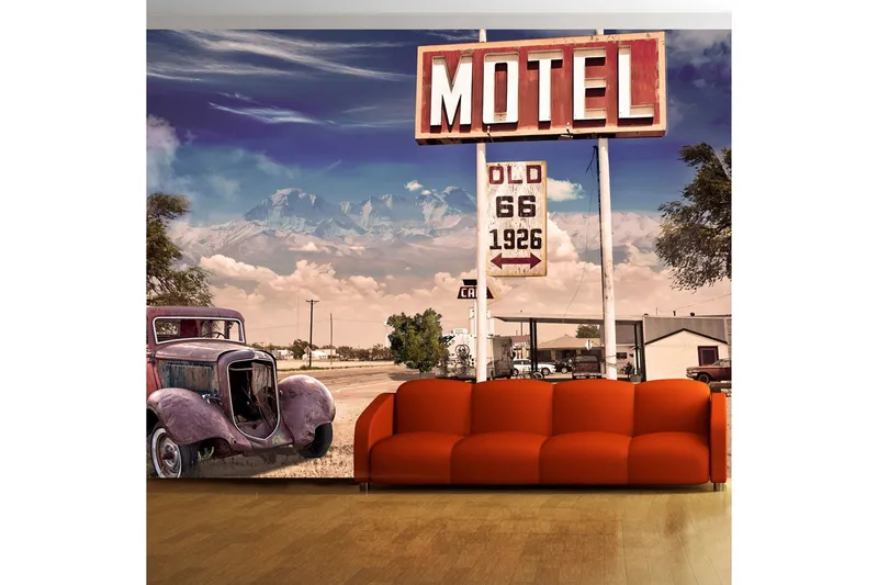 Fototapet Old Motel 350x245 - Artgeist sp. z o. o. — Artgeist sp. z o. o.