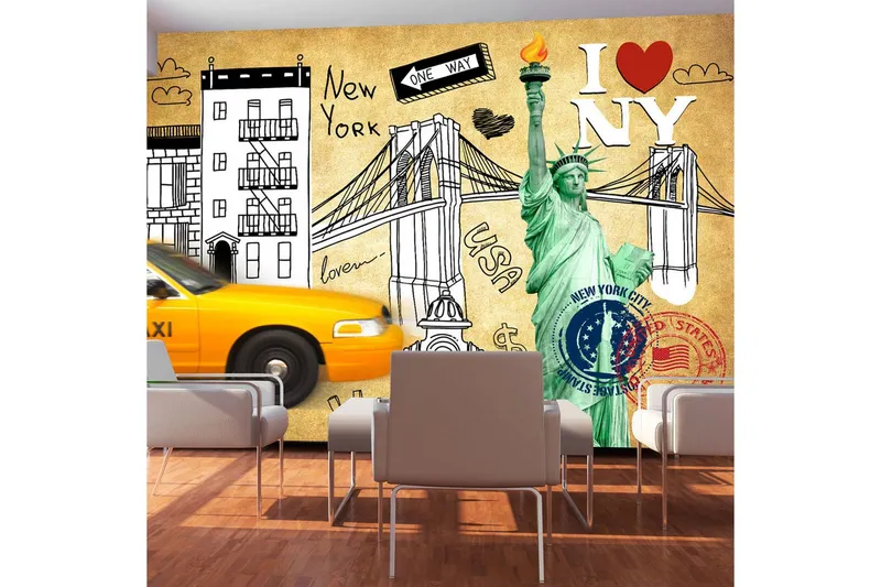 Fototapet One Way New York 100x70 - Artgeist sp. z o. o. — Artgeist sp. z o. o.
