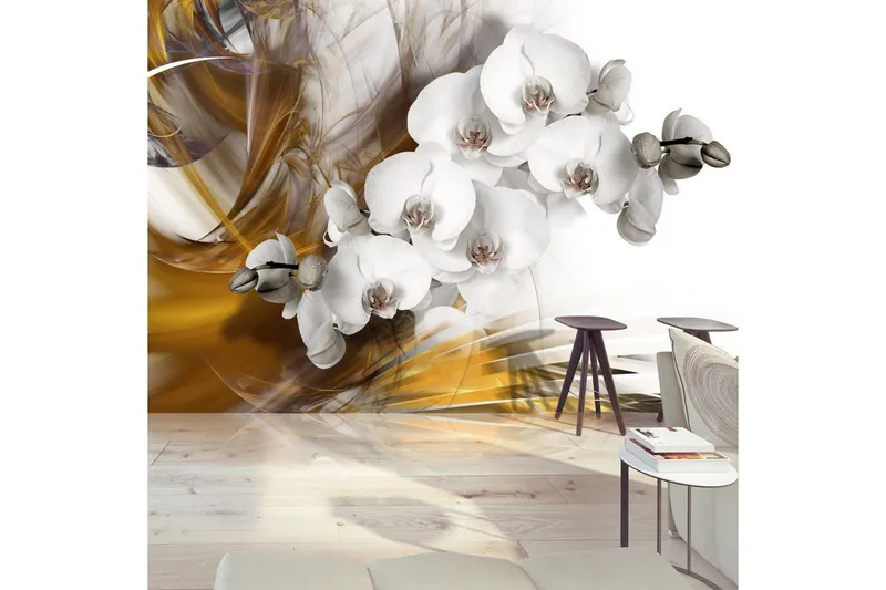 Fototapet Orchid On Fire 400x280 - Artgeist sp. z o. o. — Artgeist sp. z o. o.