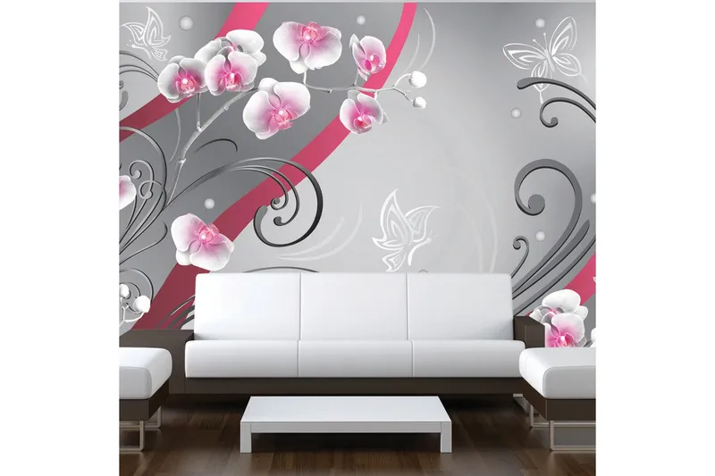 Fototapet Pink Orchids Variation 350x245 - Artgeist sp. z o. o. — Artgeist sp. z o. o.