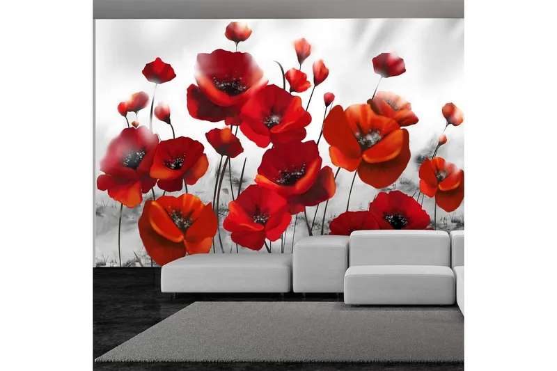 Fototapet Poppies In The Moonlight 250x175 - Artgeist sp. z o. o. — Artgeist sp. z o. o.