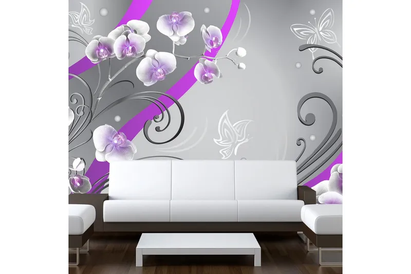 Fototapet Purple Orchids Variation 100x70 - Artgeist sp. z o. o. — Artgeist sp. z o. o.