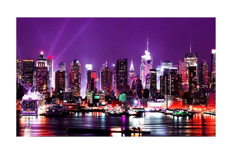 Fototapet Rainbow Stadens Ljus New York 450x270 - Artgeist sp. z o. o. — Artgeist sp. z o. o.