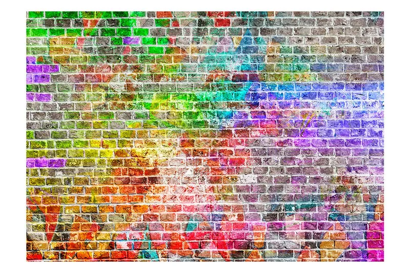 Fototapet Rainbow Wall 200x140 - Artgeist sp. z o. o. — Artgeist sp. z o. o.