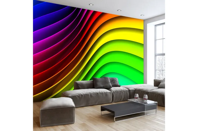Fototapet Rainbow Waves 300x210 - Artgeist sp. z o. o. — Artgeist sp. z o. o.