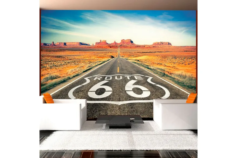 Fototapet Route 66 100x70 - Artgeist sp. z o. o. — Artgeist sp. z o. o.