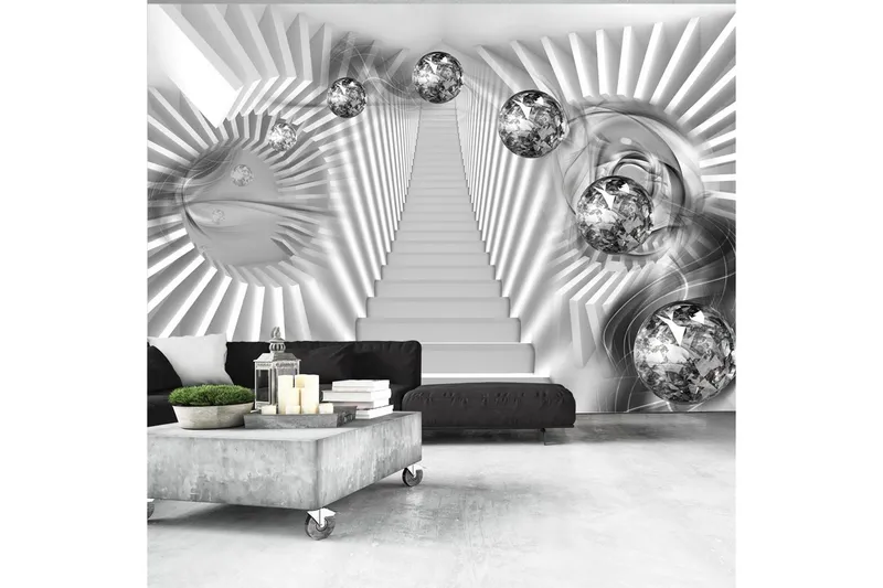 Fototapet Silver Stairs 350x245 - Artgeist sp. z o. o. — Artgeist sp. z o. o.