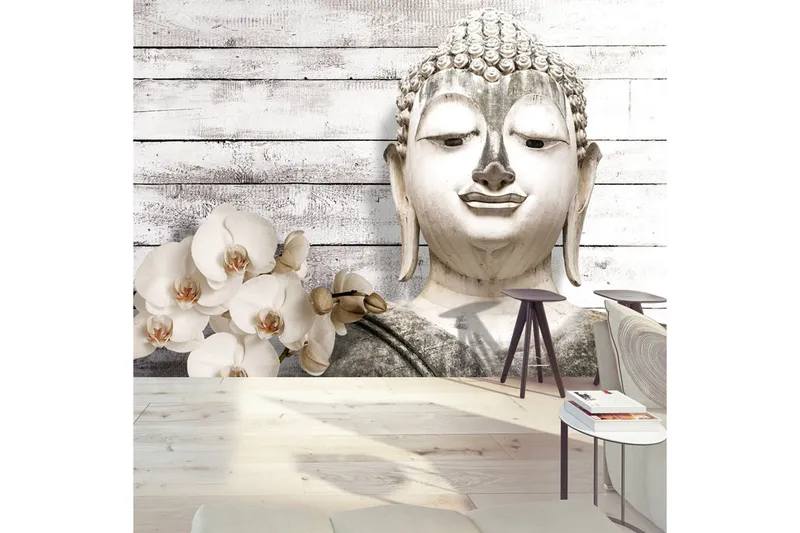 Fototapet Smiling Buddha 150x105 - Artgeist sp. z o. o. — Artgeist sp. z o. o.