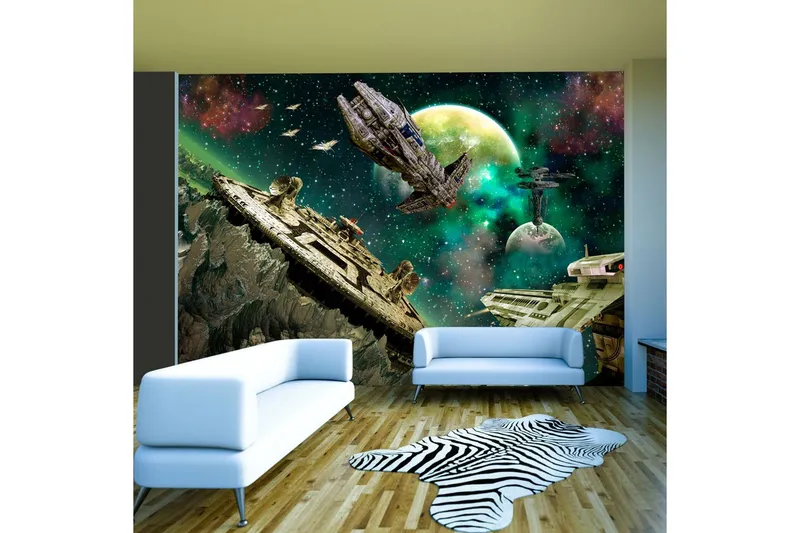 Fototapet Space Fleet 150x105 - Artgeist sp. z o. o. — Artgeist sp. z o. o.
