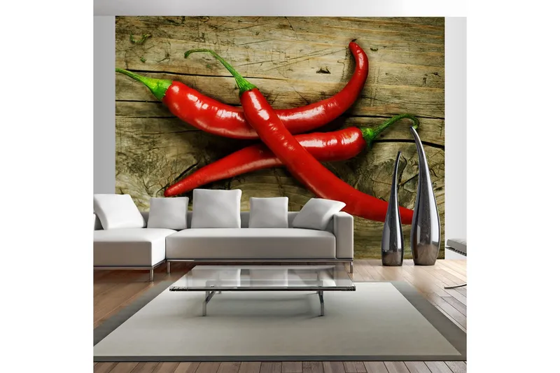 Fototapet Spicy Chili Peppers 400x309 - Artgeist sp. z o. o. — Artgeist sp. z o. o.