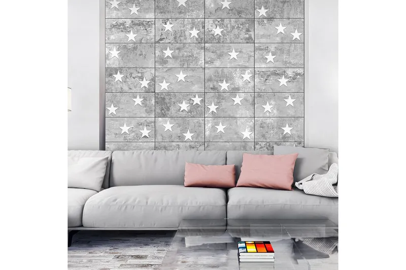Fototapet Stars On Concrete 50x1000 - Artgeist sp. z o. o. — Artgeist sp. z o. o.