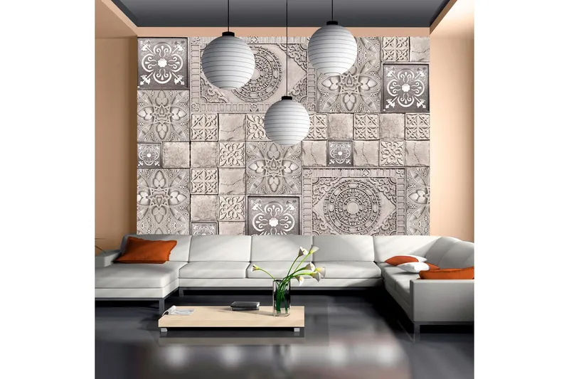 Fototapet Stone Tile 250x175 - Artgeist sp. z o. o. — Artgeist sp. z o. o.