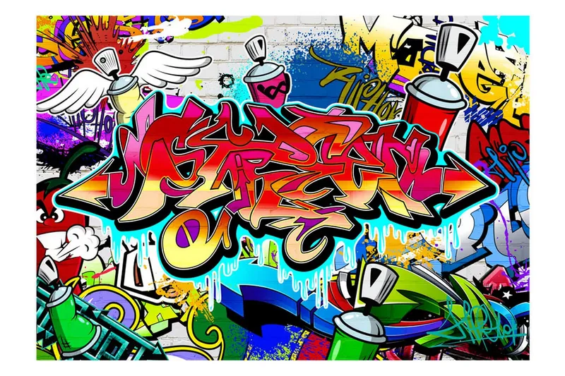 Fototapet Street Art Red Theme 300x210 - Artgeist sp. z o. o. — Artgeist sp. z o. o.