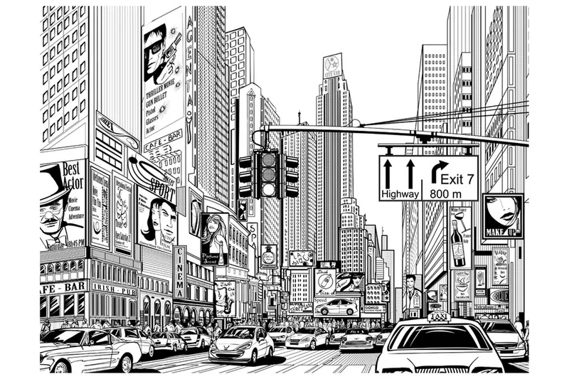 Fototapet Street New York City 250x193 - Artgeist sp. z o. o. — Artgeist sp. z o. o.