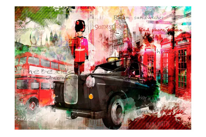 Fototapet Streets Of London 200x140 - Artgeist sp. z o. o. — Artgeist sp. z o. o.