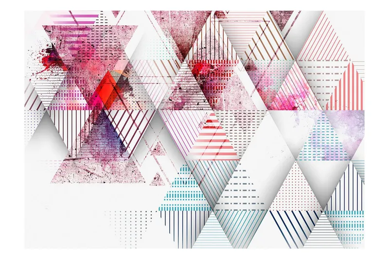 Fototapet Triangular World 400x280 - Artgeist sp. z o. o. — Artgeist sp. z o. o.