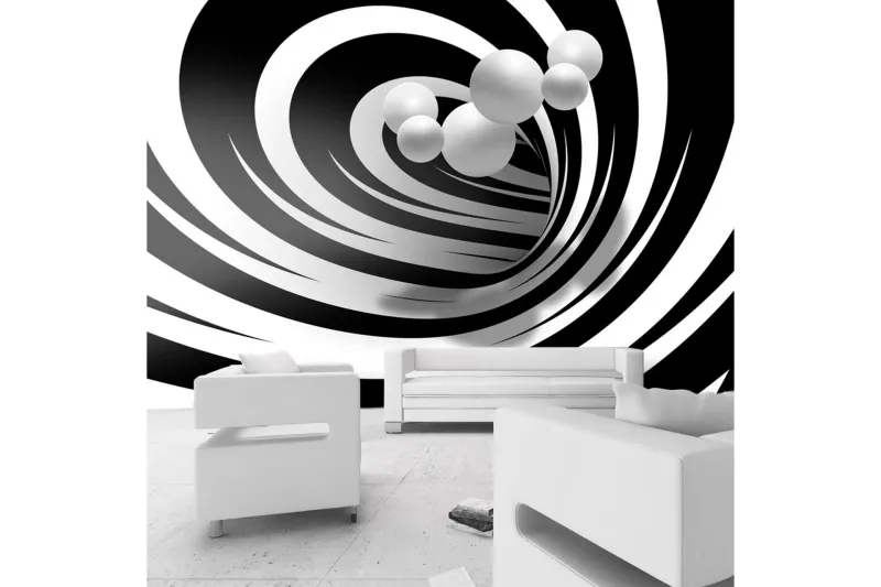 Fototapet Twisted In Black & White 300x210 - Artgeist sp. z o. o. — Artgeist sp. z o. o.