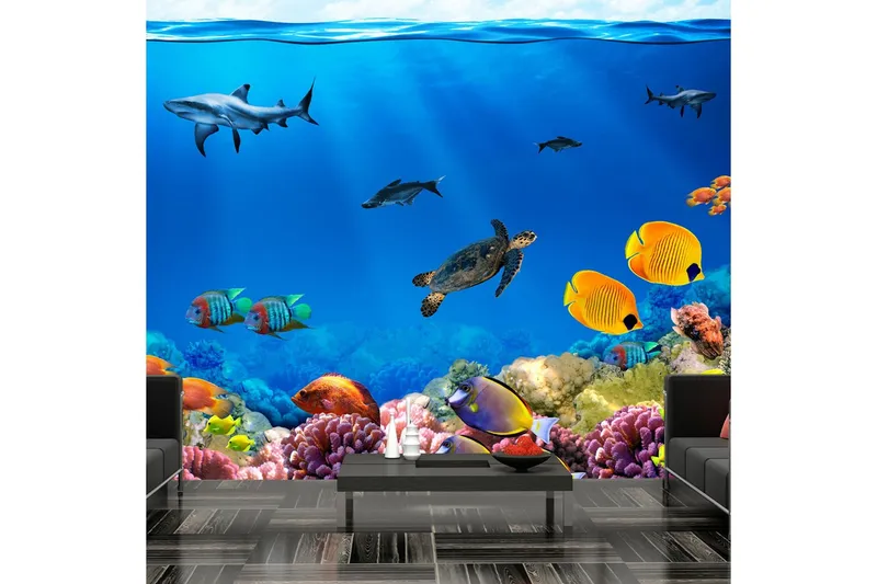 Fototapet Underwater Kingdom 200x140 - Artgeist sp. z o. o. — Artgeist sp. z o. o.