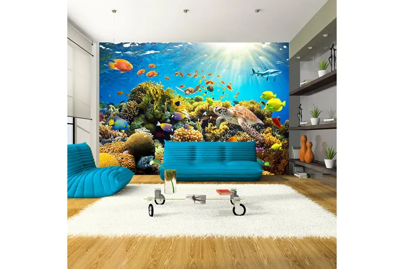 Fototapet Underwater Land 100x70 - Artgeist sp. z o. o. — Artgeist sp. z o. o.
