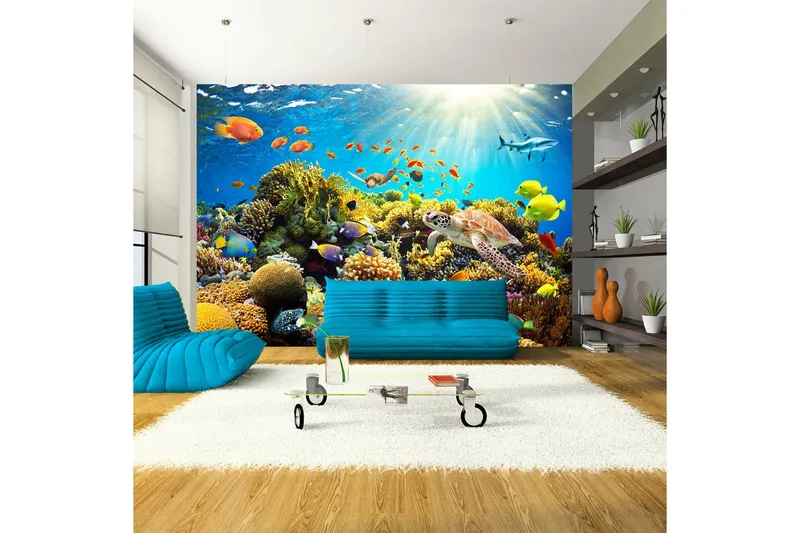 Fototapet Underwater Land 300x210 - Artgeist sp. z o. o. — Artgeist sp. z o. o.