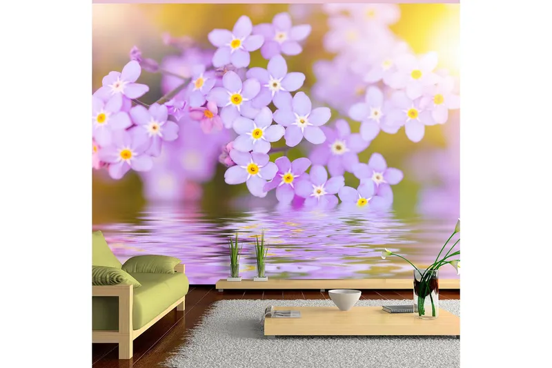 Fototapet Violet Petals In Bloom 350x245 - Artgeist sp. z o. o. — Artgeist sp. z o. o.