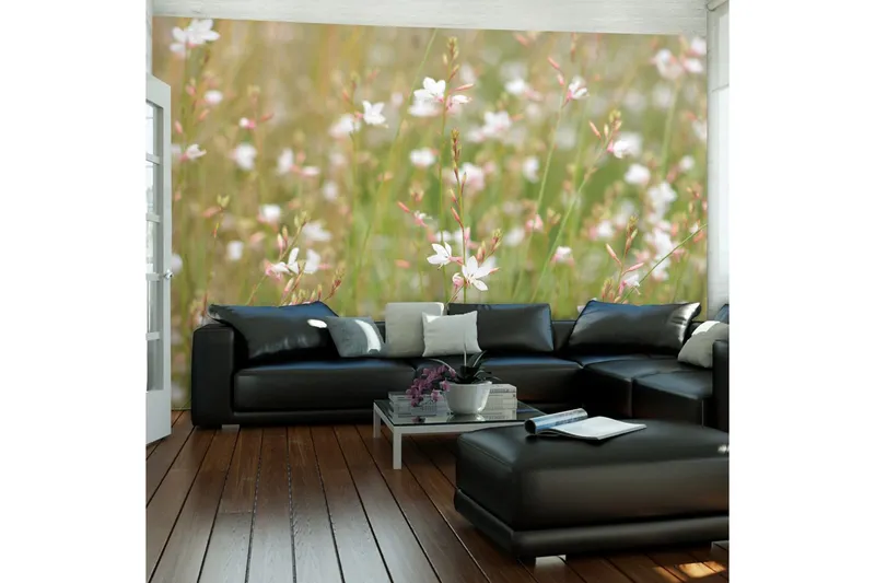 Fototapet Vita Känsliga Blommor 250x193 - Artgeist sp. z o. o. — Artgeist sp. z o. o.