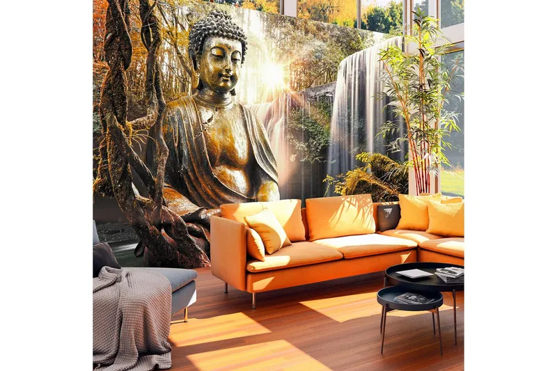 Fototapet Waterfall Of Contemplation 100x70 - Artgeist sp. z o. o. — Artgeist sp. z o. o.
