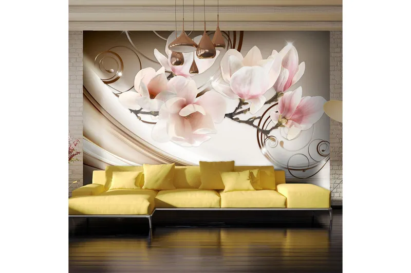 Fototapet Waves Of Magnolia 100x70 - Artgeist sp. z o. o. — Artgeist sp. z o. o.
