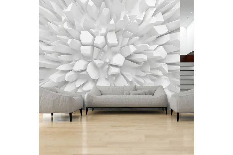 Fototapet White Dahlia 200x140 - Artgeist sp. z o. o. — Artgeist sp. z o. o.