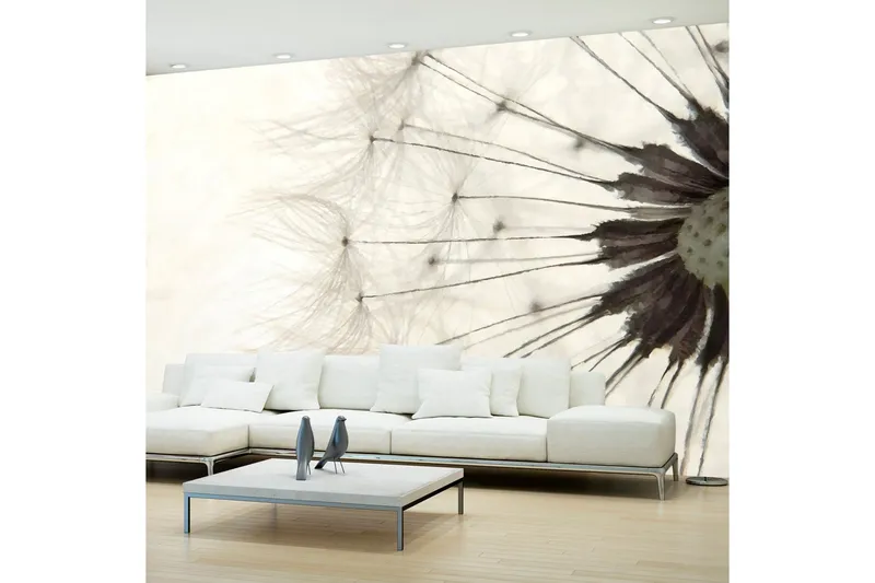 Fototapet White Dandelion 250x175 - Artgeist sp. z o. o. — Artgeist sp. z o. o.