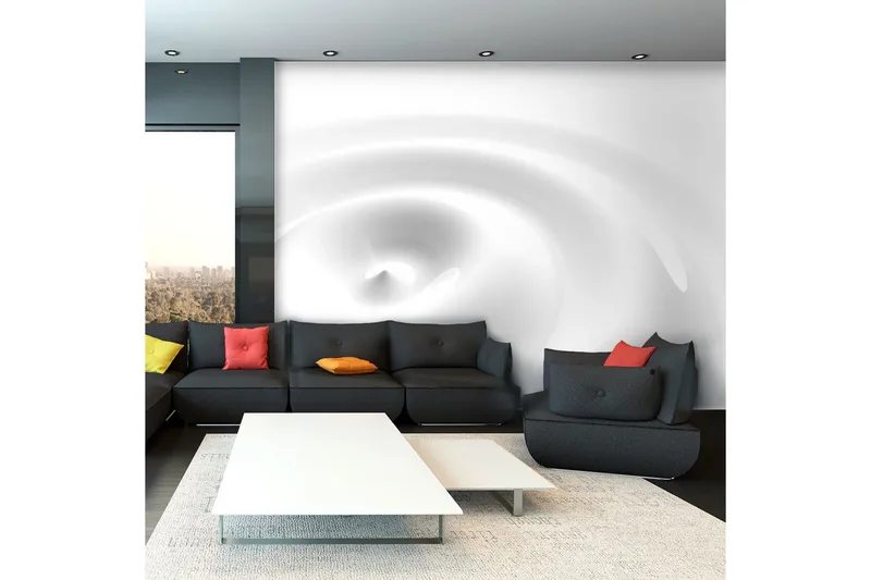 Fototapet White Swirl 250x175 - Artgeist sp. z o. o. — Artgeist sp. z o. o.
