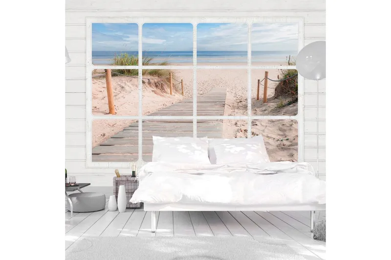 Fototapet Window & Beach 100x70 - Artgeist sp. z o. o. — Artgeist sp. z o. o.