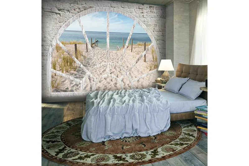 Fototapet Window View Beach 350x245 - Artgeist sp. z o. o. — Artgeist sp. z o. o.
