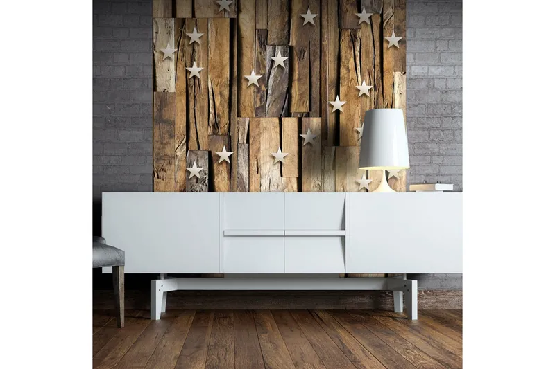 Fototapet Wooden Constellation 50x1000 - Artgeist sp. z o. o. — Artgeist sp. z o. o.