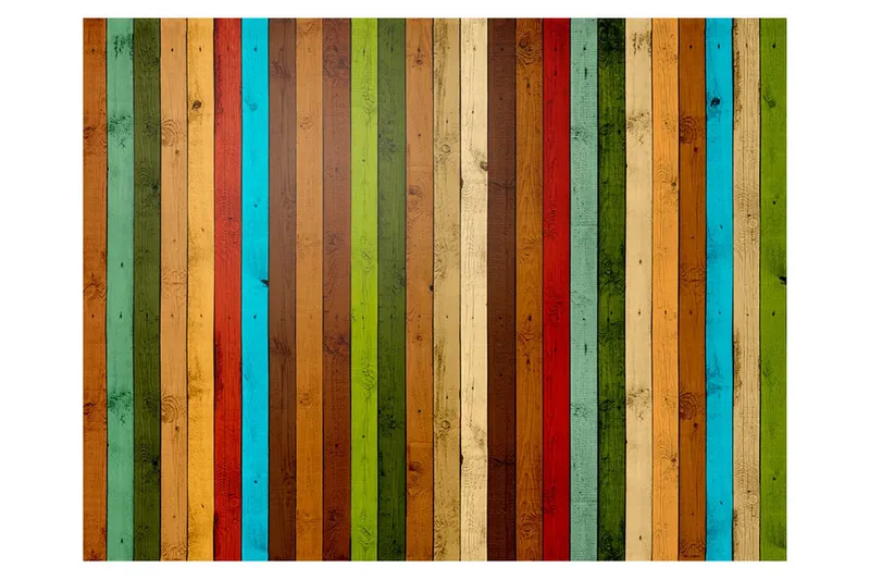 Fototapet Wooden Rainbow 300x231 - Artgeist sp. z o. o. — Artgeist sp. z o. o.