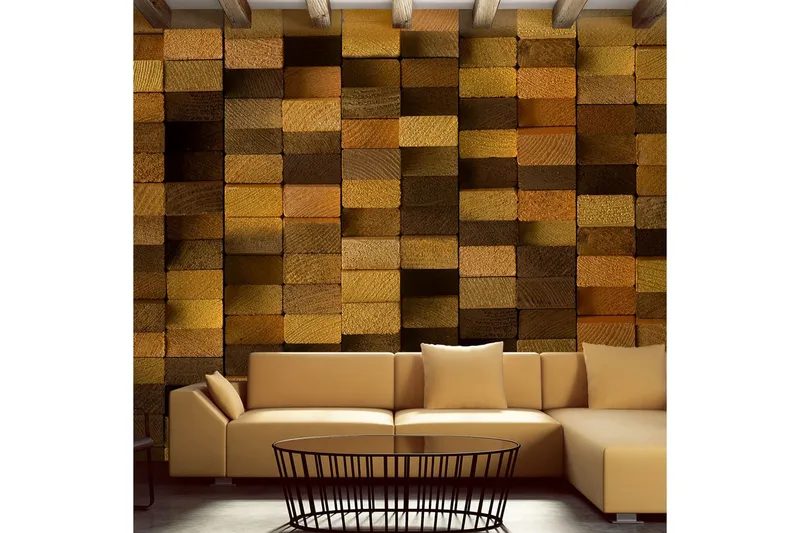 Fototapet Wooden Wall 50x1000 - Artgeist sp. z o. o. — Artgeist sp. z o. o.