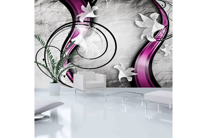 Fototapet XXL Flowery Ribbon 500x280 - Artgeist sp. z o. o. — Artgeist sp. z o. o.