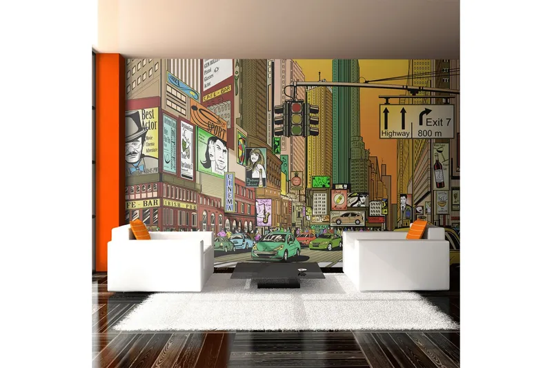 Fototapet XXL Pulserande Stad NY 550x270 - Artgeist sp. z o. o. — Artgeist sp. z o. o.
