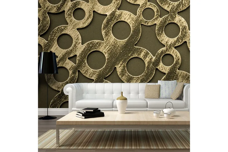 Fototapet XXL Ringar Gjorda Av Gamla Brons 550x270 - Artgeist sp. z o. o. — Artgeist sp. z o. o.