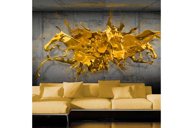 Fototapet Yellow Splash 100x70 - Artgeist sp. z o. o. — Artgeist sp. z o. o.