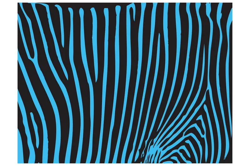 Fototapet Zebra Mönster Turkos 300x231 - Artgeist sp. z o. o. — Artgeist sp. z o. o.